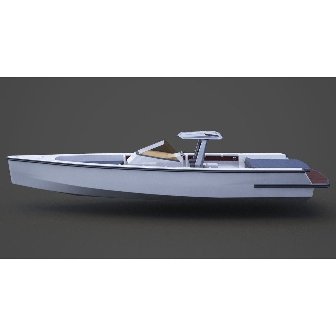 Motor Boat 3D Model – High-Quality PBR Asset for Animation, FBX - View 10