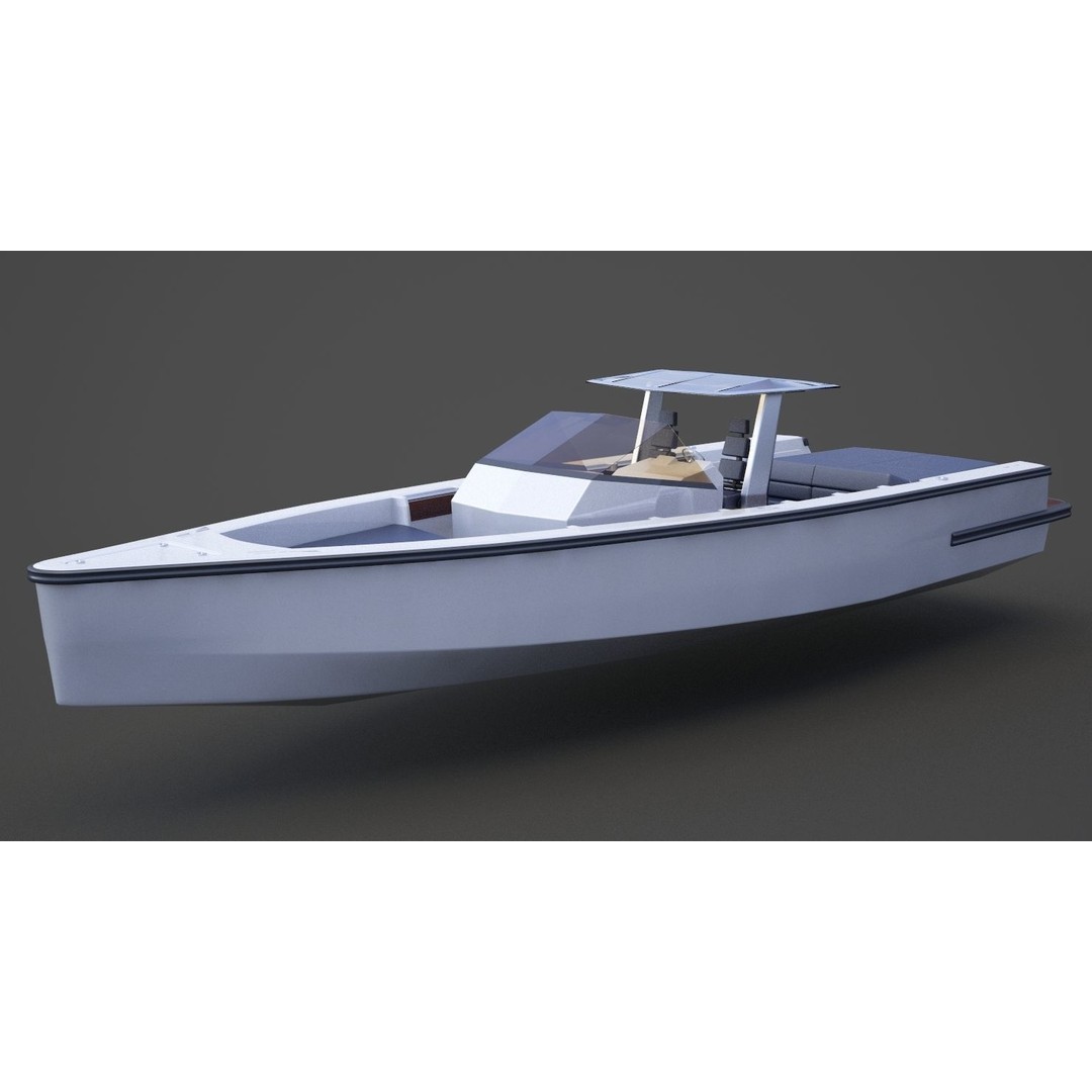 Motor Boat 3D Model – High-Quality PBR Asset for Animation, FBX - View 11