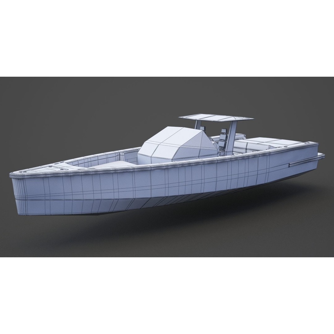Motor Boat 3D Model – High-Quality PBR Asset for Animation, FBX - View 17
