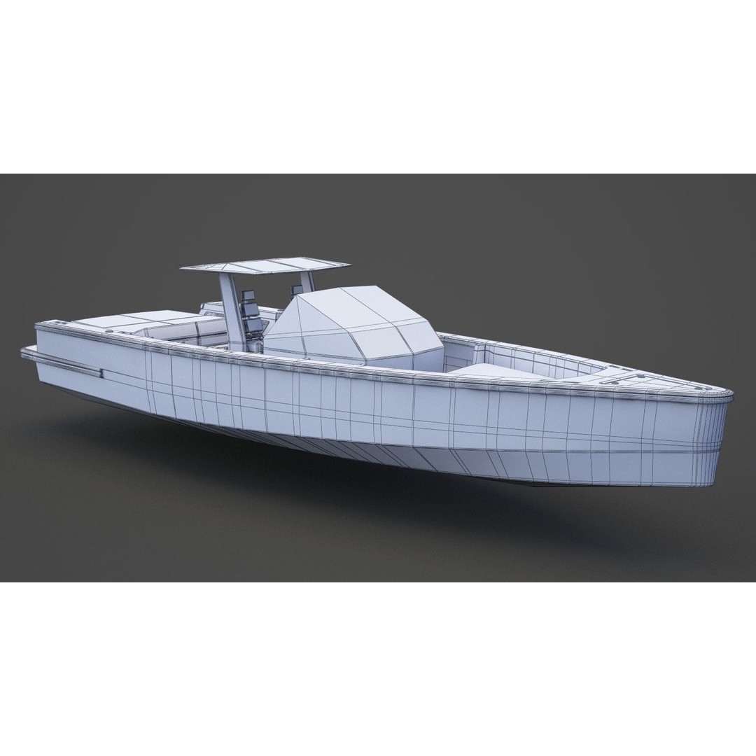 Motor Boat 3D Model – High-Quality PBR Asset for Animation, FBX - View 18