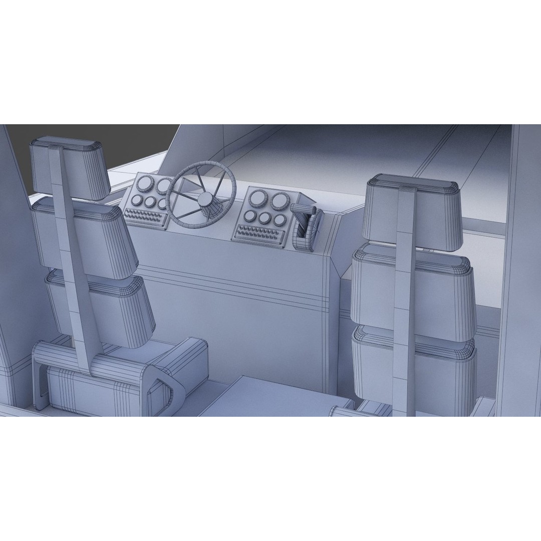 Motor Boat 3D Model – High-Quality PBR Asset for Animation, FBX - View 25