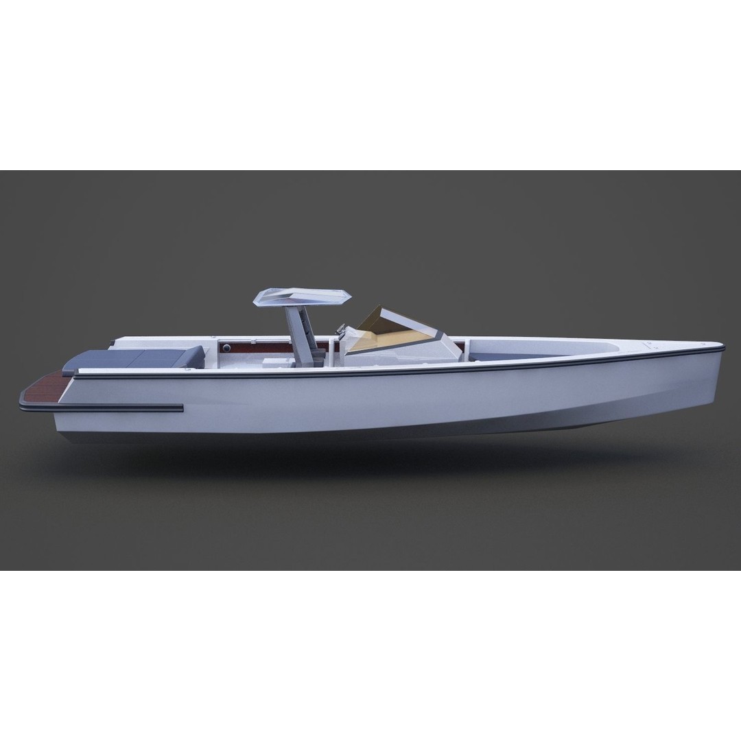 Motor Boat 3D Model – High-Quality PBR Asset for Animation, FBX - View 6