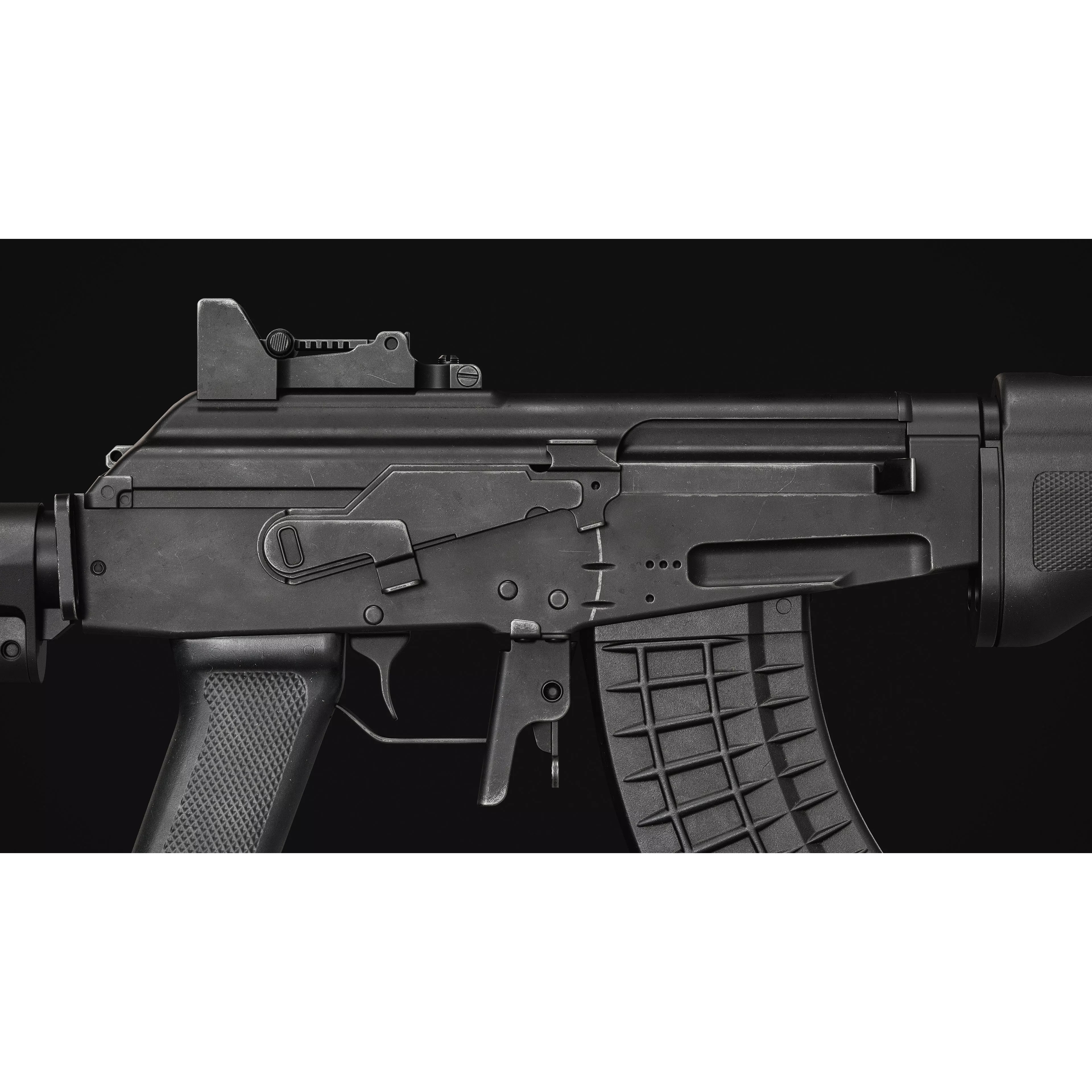 RK-62 Rifle - Low-Poly Game-Ready 3D Model - View 10