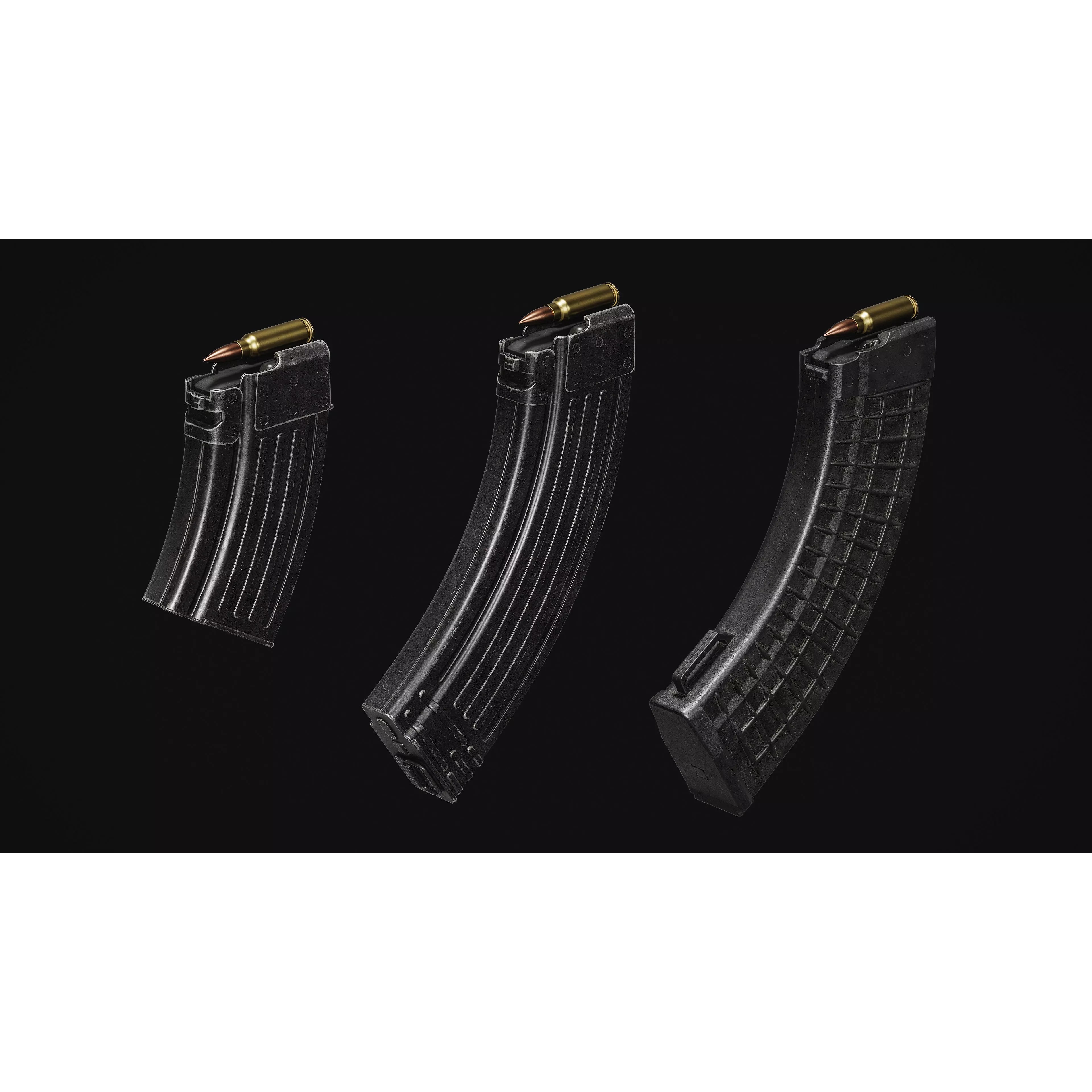 RK-62 Rifle - Low-Poly Game-Ready 3D Model - View 14