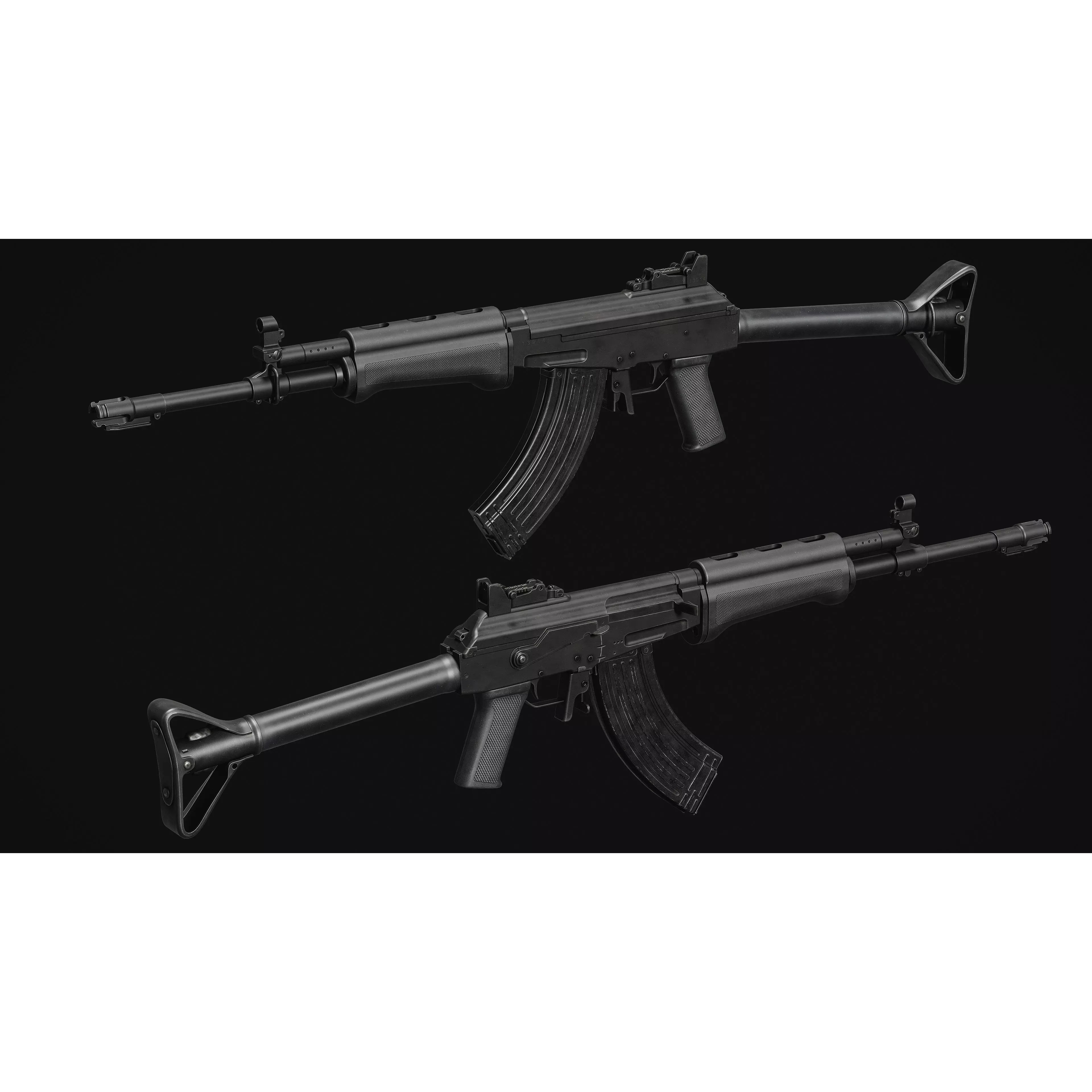 RK-62 Rifle - Low-Poly Game-Ready 3D Model - View 6