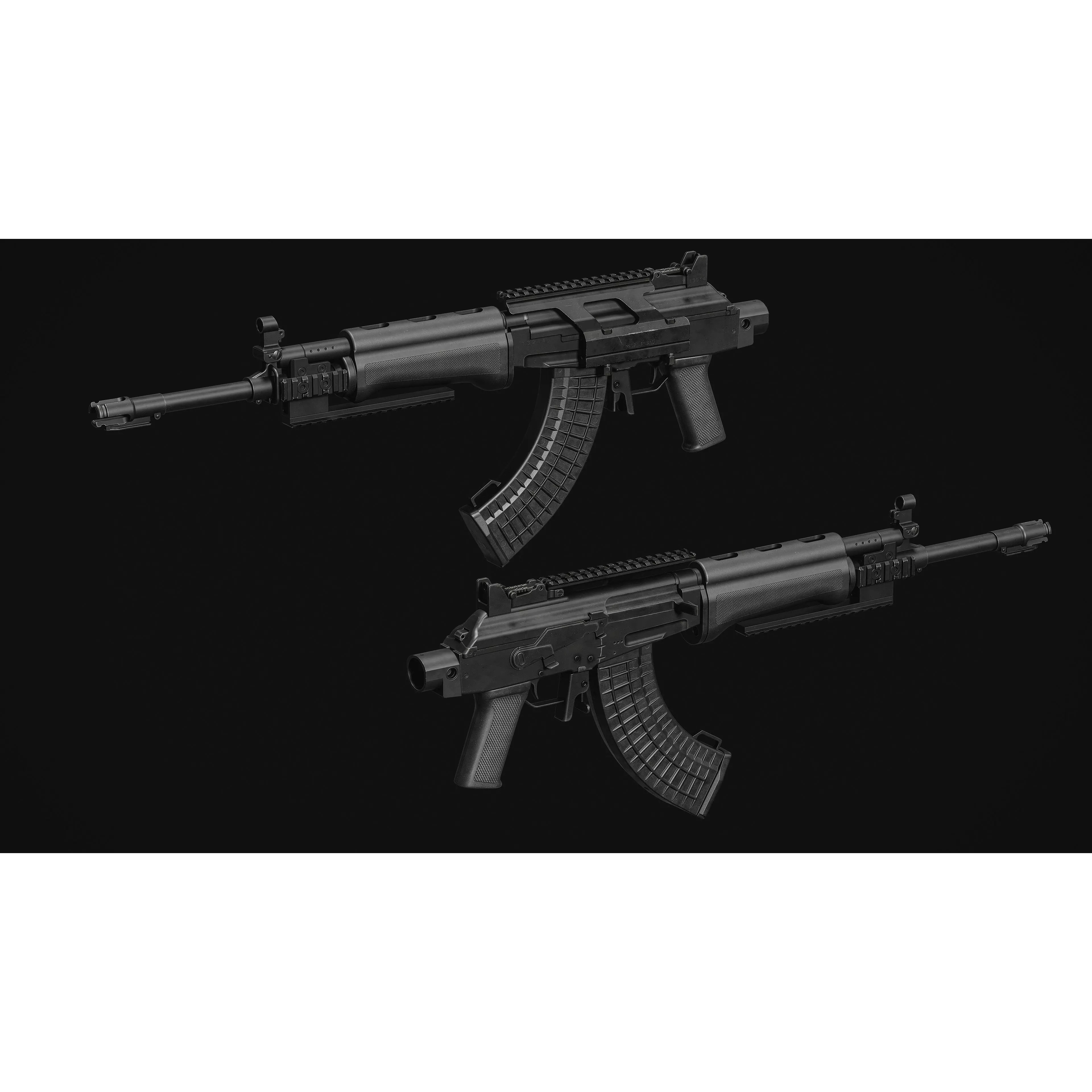 RK-62 Rifle - Low-Poly Game-Ready 3D Model - View 9