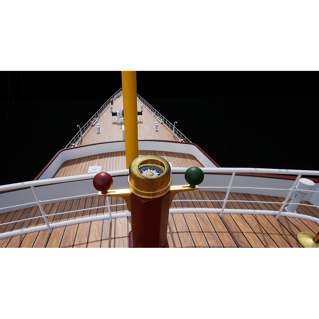 TCG Savarona Yacht 3D Model – High Detail Historic Watercraft, FBX - View 18