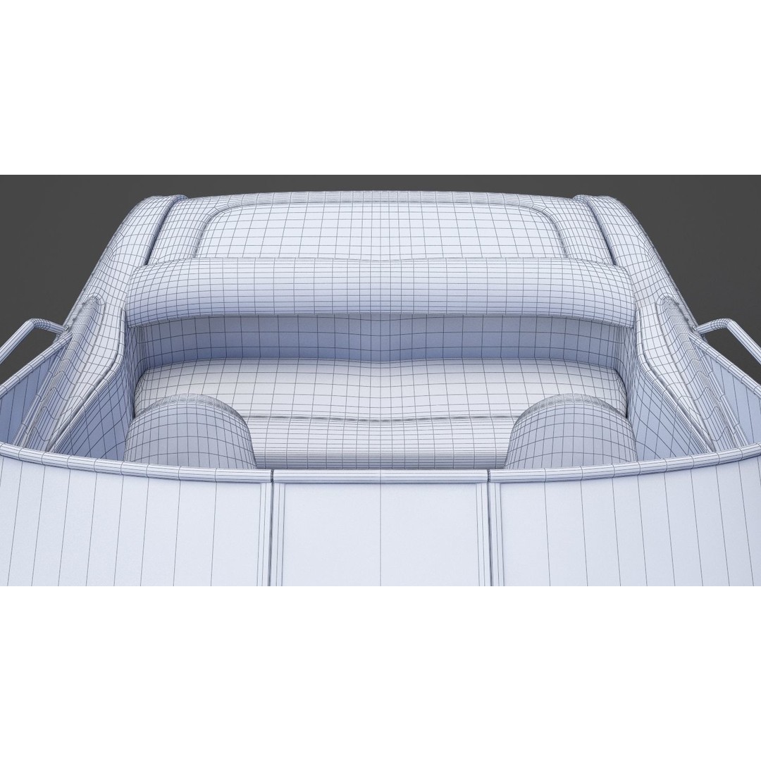 Motor Boat 3D Model – High-Quality Photorealistic Vessel, FBX, OBJ