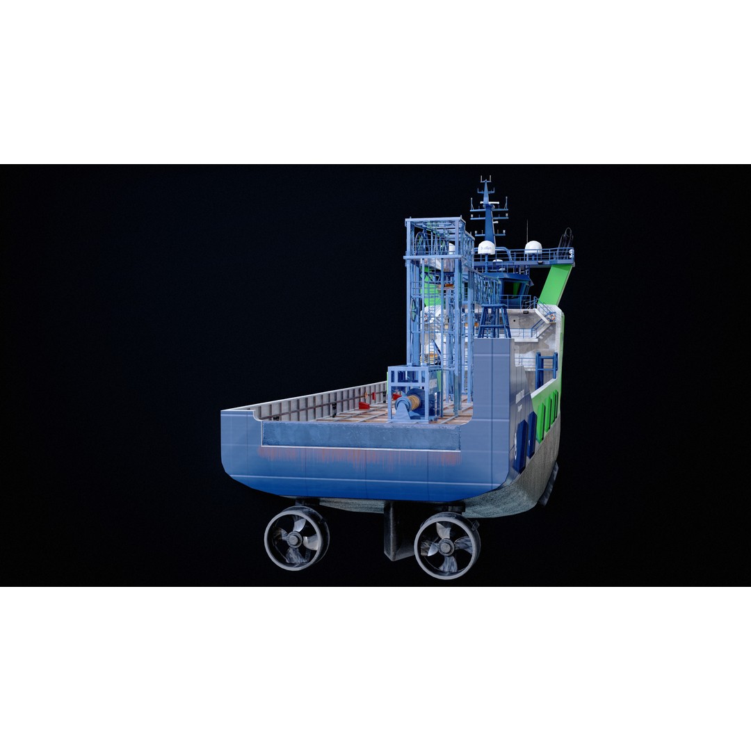 USV Mothership Armada 7803 3D Model – Low Poly PBR Vessel, Game Ready - View 13