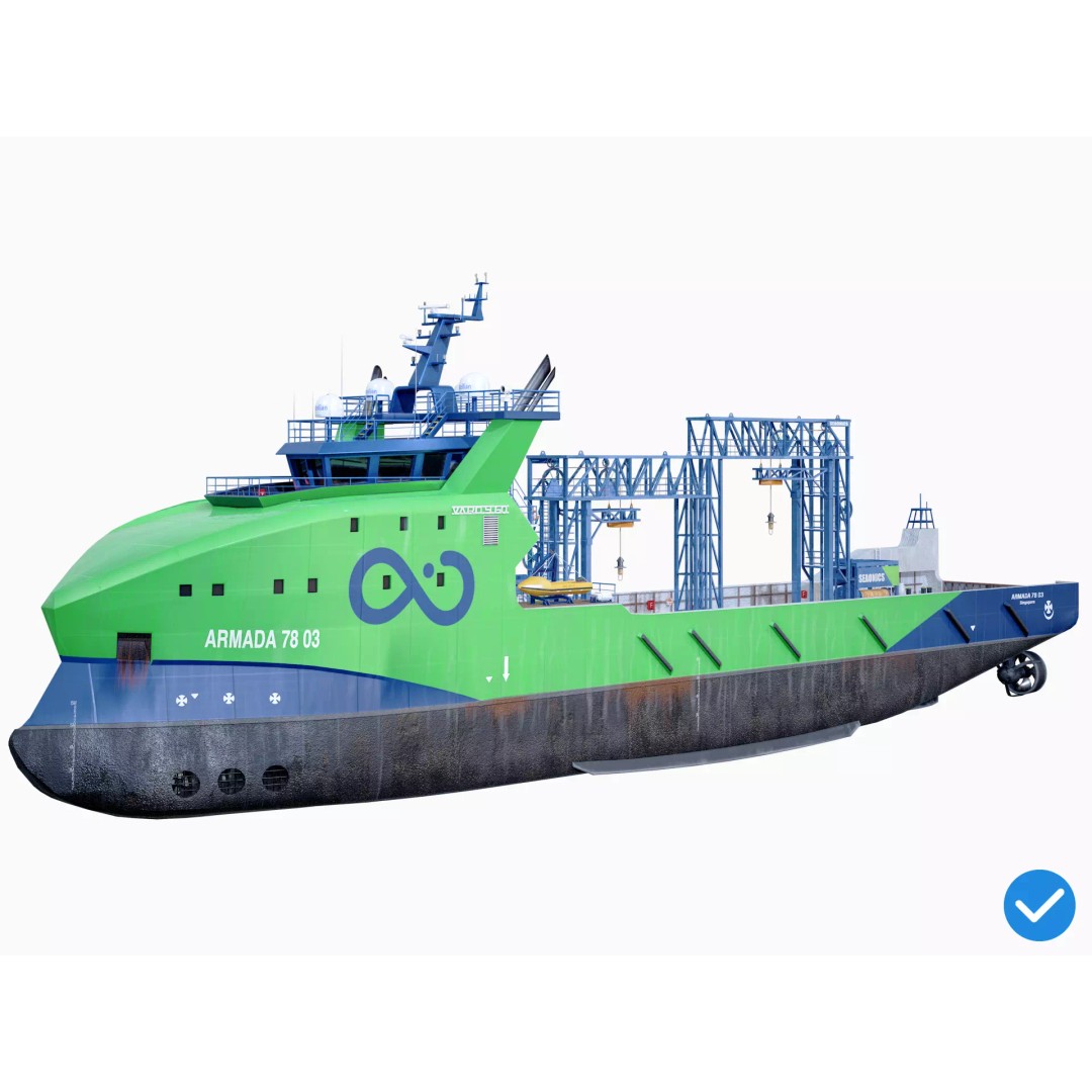 USV Mothership Armada 7803 3D Model – Low Poly PBR Vessel, Game Ready - View 2