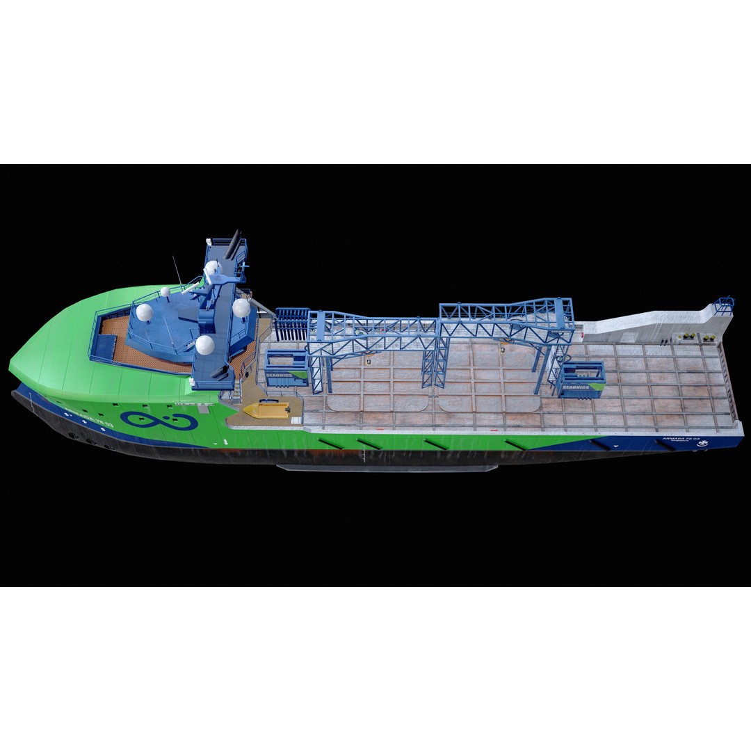 USV Mothership Armada 7803 3D Model – Low Poly PBR Vessel, Game Ready - View 20