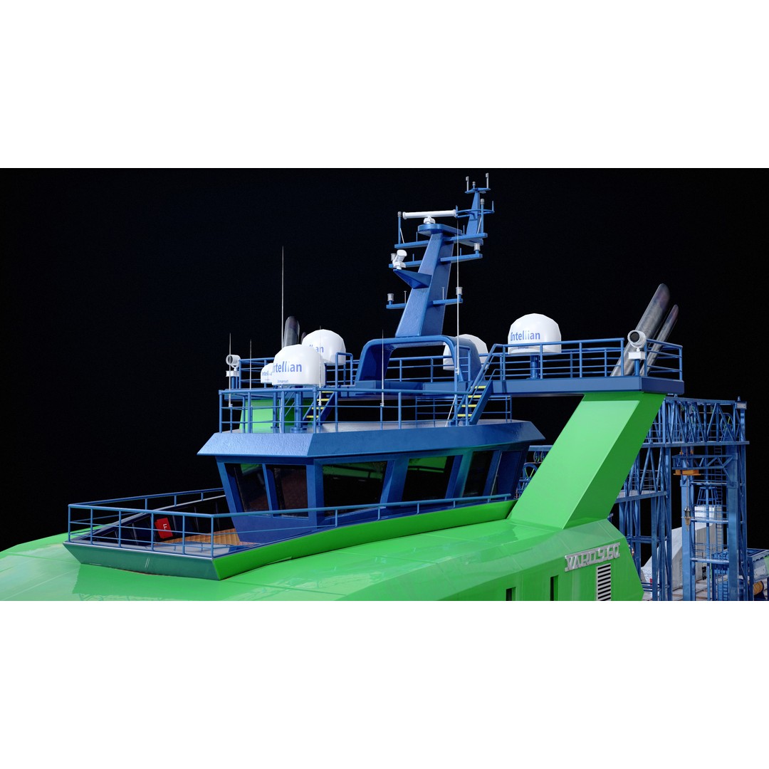 USV Mothership Armada 7803 3D Model – Low Poly PBR Vessel, Game Ready - View 22