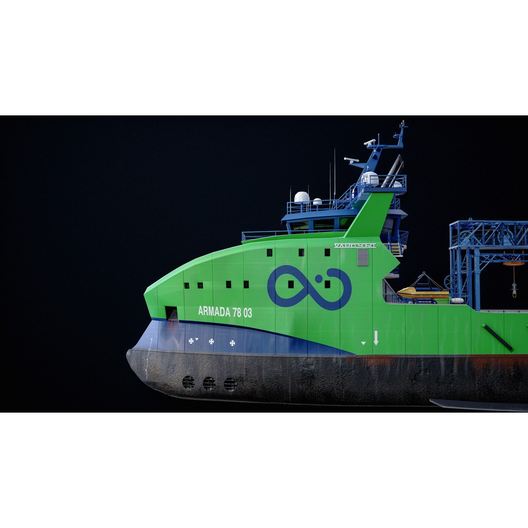 USV Mothership Armada 7803 3D Model – Low Poly PBR Vessel, Game Ready - View 23