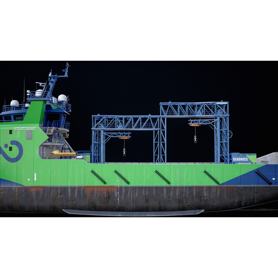 USV Mothership Armada 7803 3D Model – Low Poly PBR Vessel, Game Ready - View 24