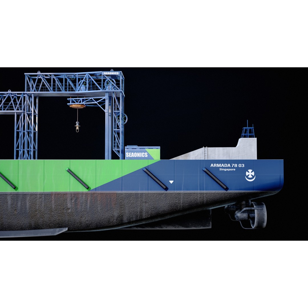 USV Mothership Armada 7803 3D Model – Low Poly PBR Vessel, Game Ready - View 25