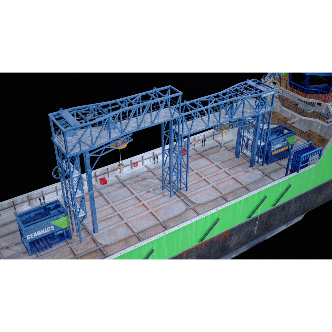 USV Mothership Armada 7803 3D Model – Low Poly PBR Vessel, Game Ready - View 27