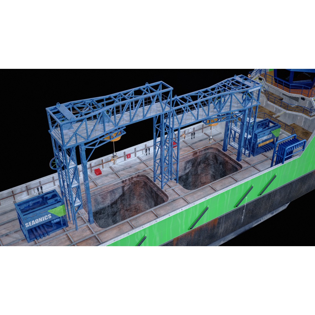 USV Mothership Armada 7803 3D Model – Low Poly PBR Vessel, Game Ready - View 28