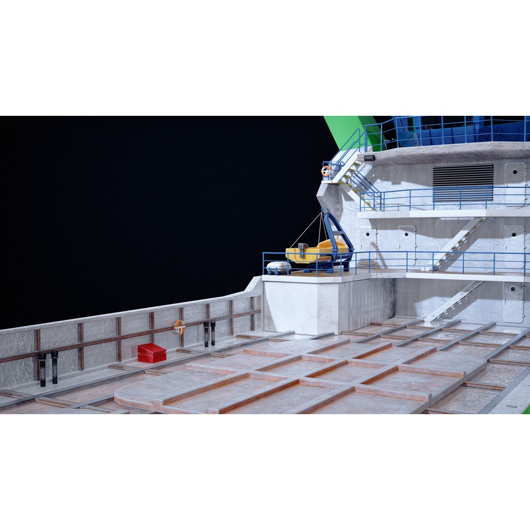 USV Mothership Armada 7803 3D Model – Low Poly PBR Vessel, Game Ready - View 37