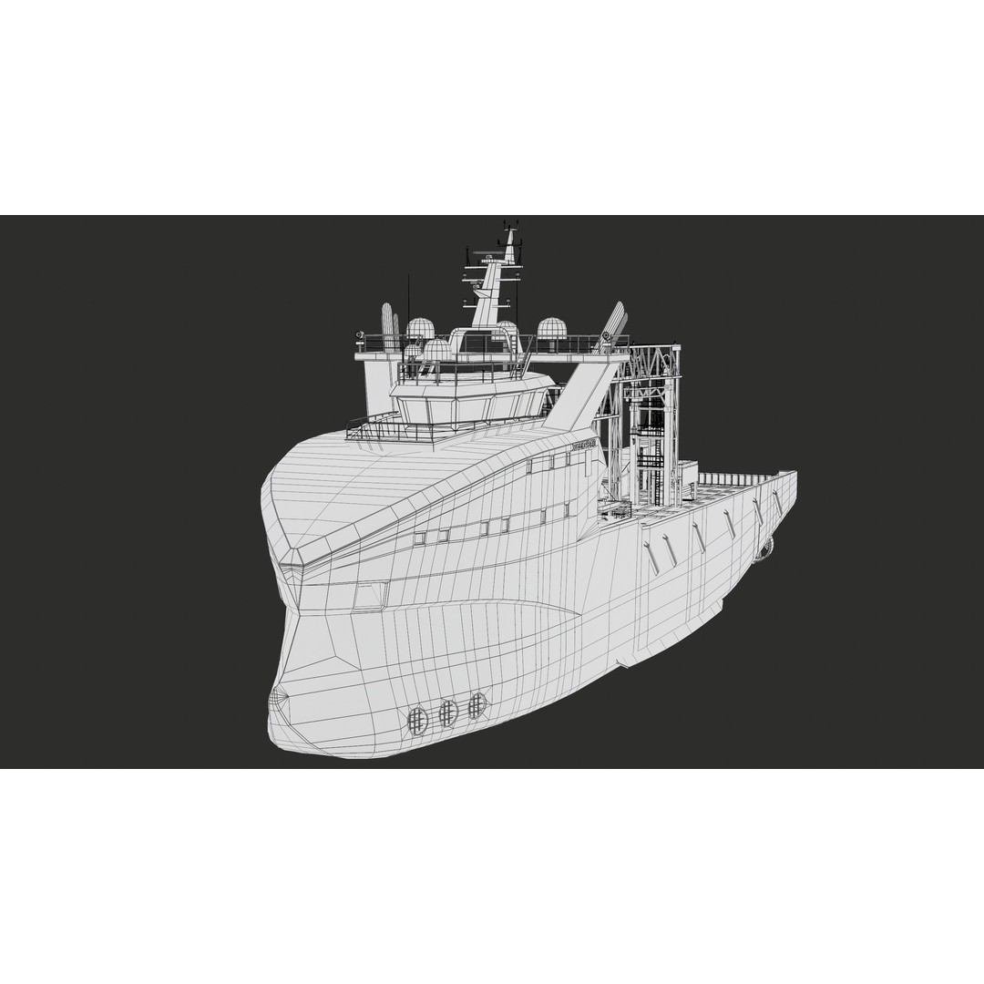 USV Mothership Armada 7803 3D Model – Low Poly PBR Vessel, Game Ready - View 40