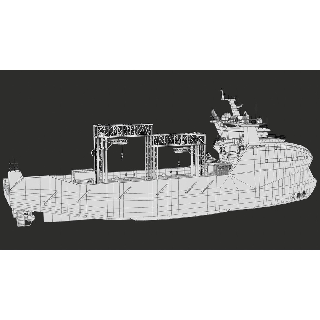USV Mothership Armada 7803 3D Model – Low Poly PBR Vessel, Game Ready - View 46