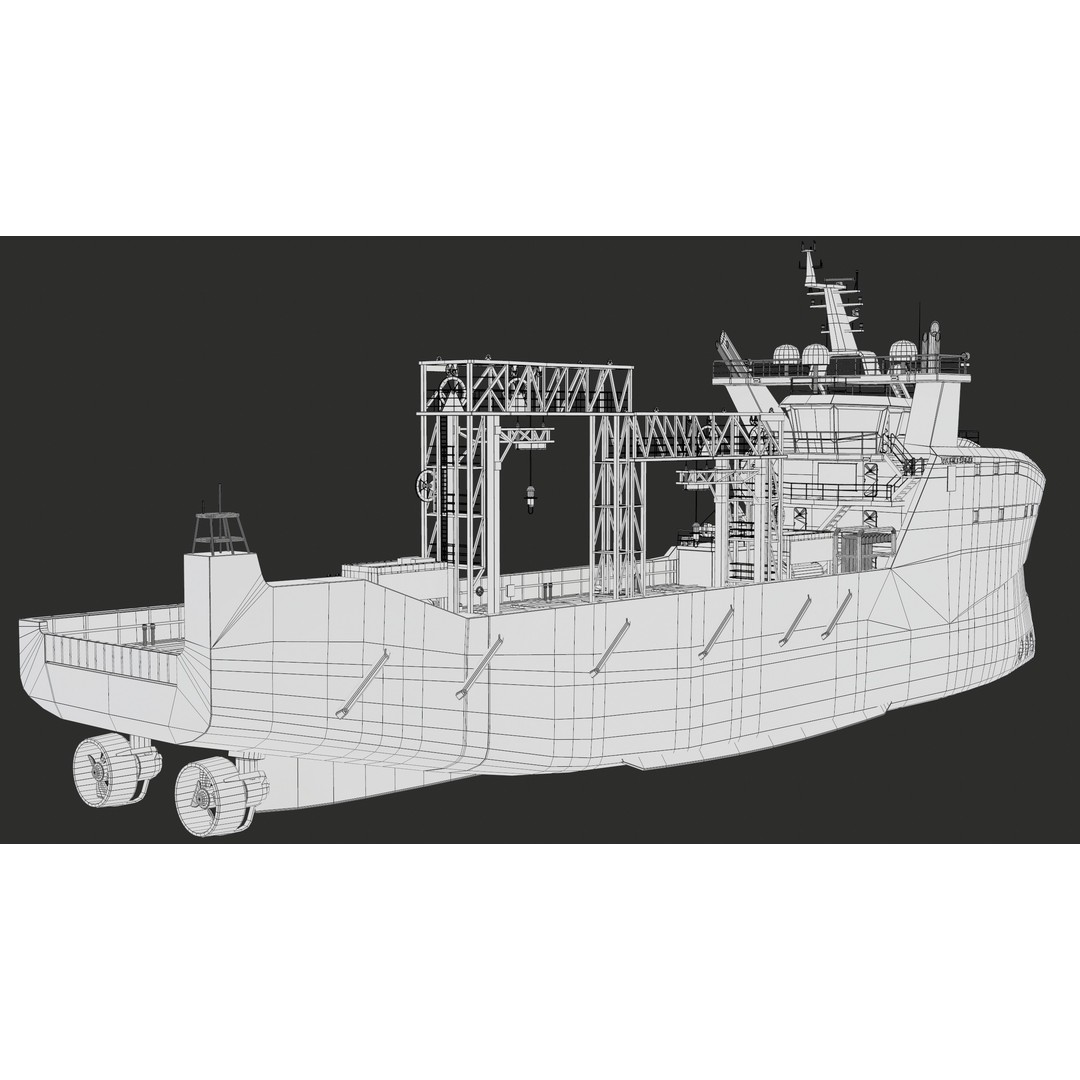 USV Mothership Armada 7803 3D Model – Low Poly PBR Vessel, Game Ready - View 47
