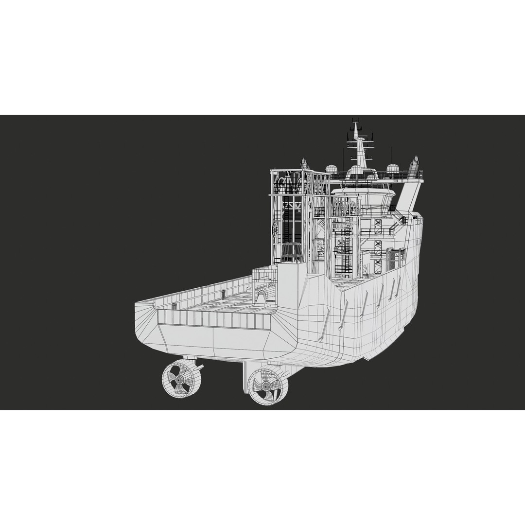 USV Mothership Armada 7803 3D Model – Low Poly PBR Vessel, Game Ready - View 48