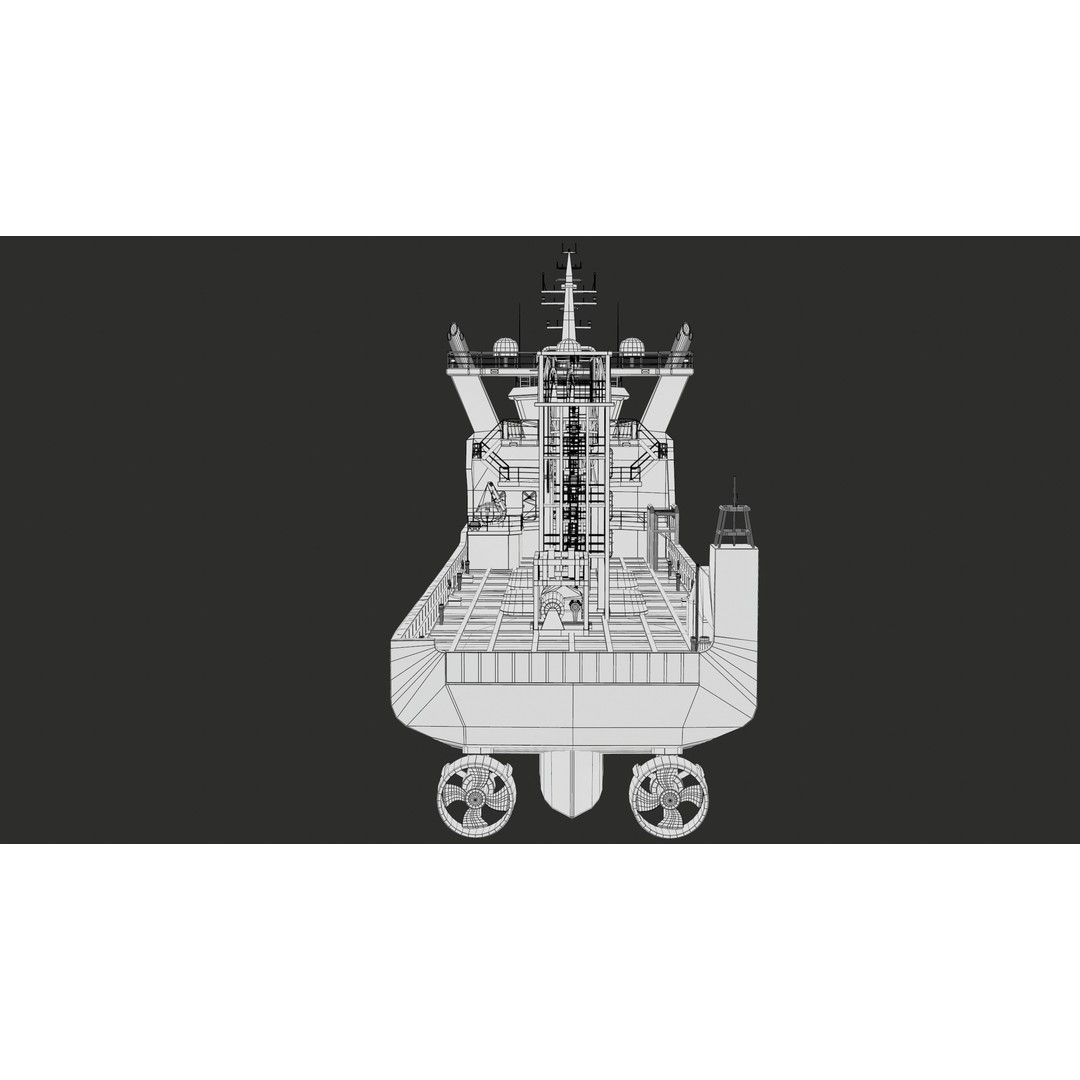 USV Mothership Armada 7803 3D Model – Low Poly PBR Vessel, Game Ready - View 49