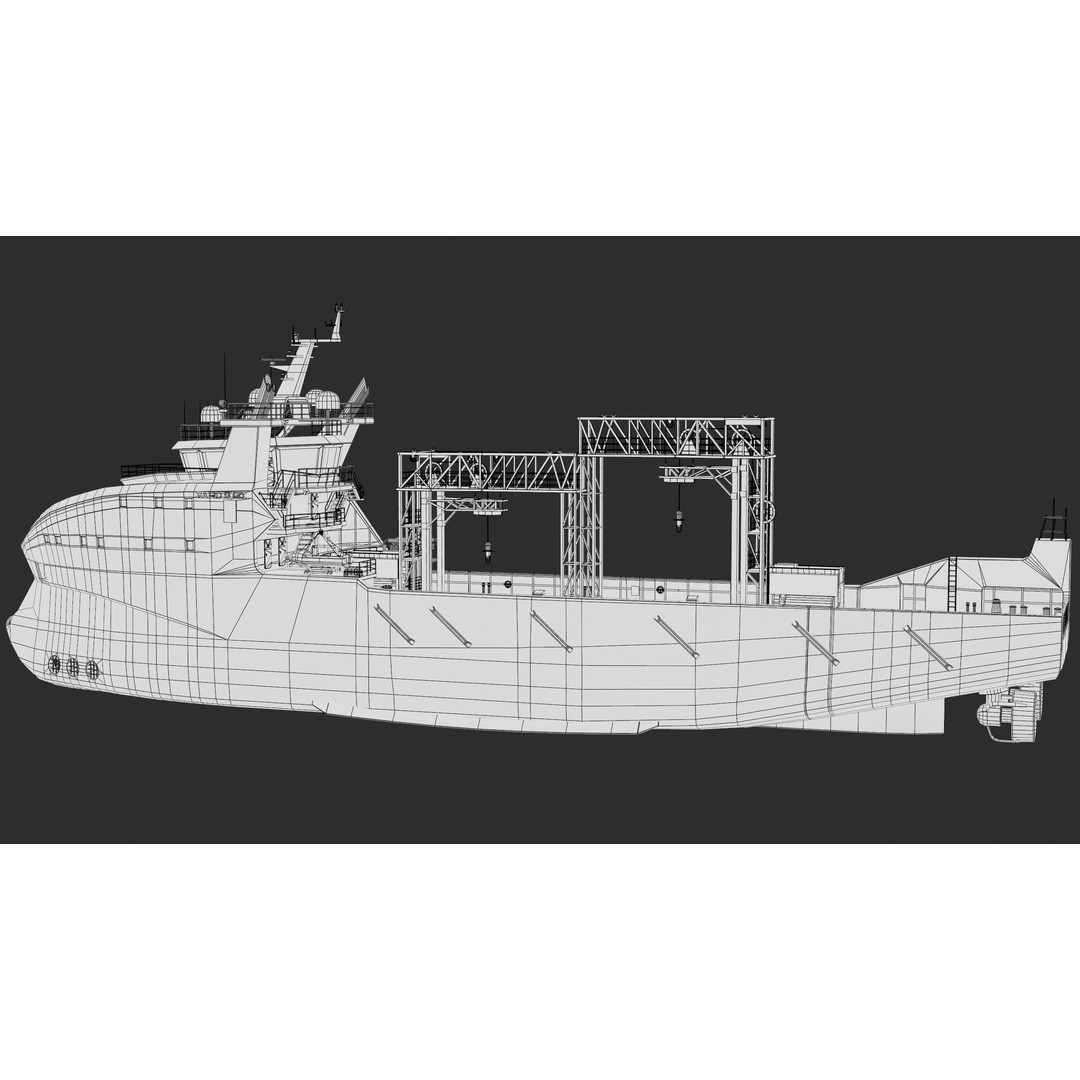 USV Mothership Armada 7803 3D Model – Low Poly PBR Vessel, Game Ready - View 52