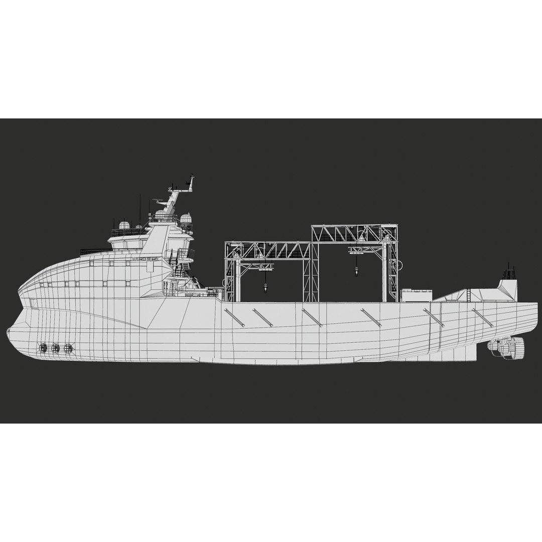 USV Mothership Armada 7803 3D Model – Low Poly PBR Vessel, Game Ready - View 53