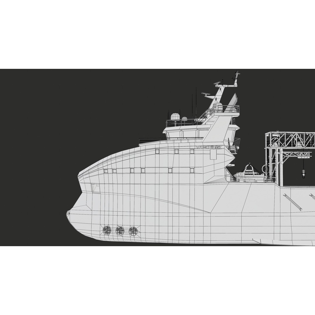 USV Mothership Armada 7803 3D Model – Low Poly PBR Vessel, Game Ready - View 54