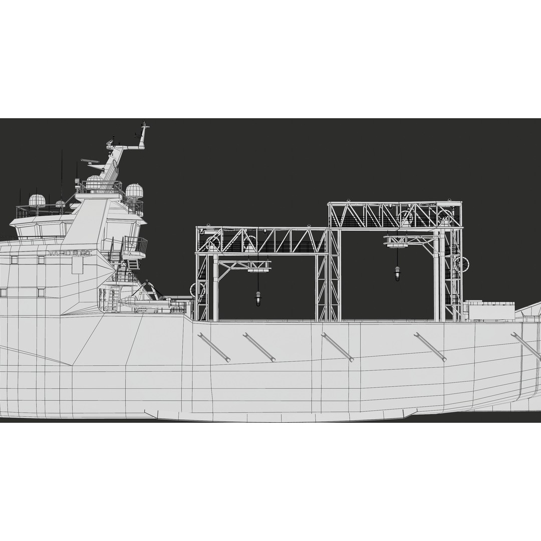 USV Mothership Armada 7803 3D Model – Low Poly PBR Vessel, Game Ready - View 55