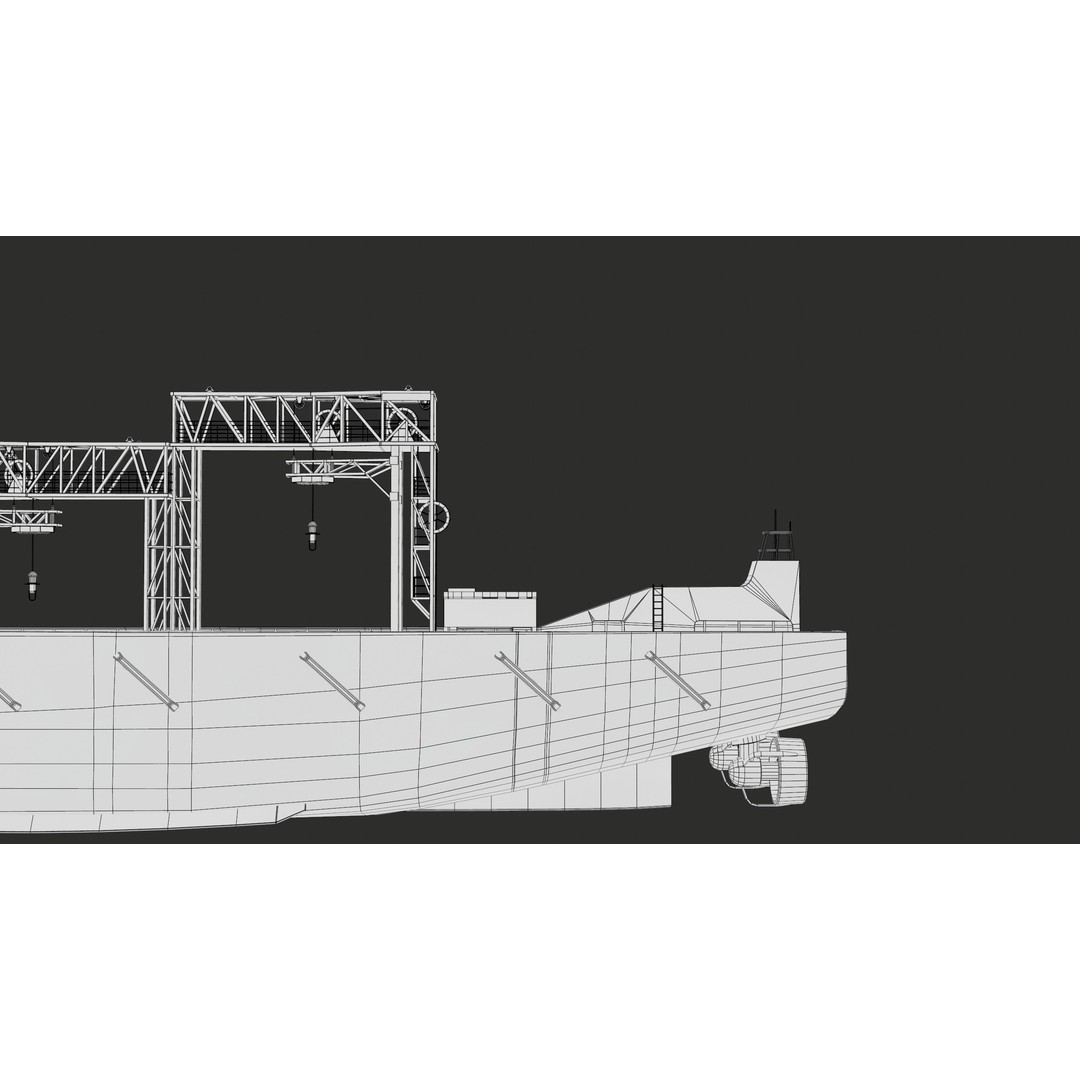 USV Mothership Armada 7803 3D Model – Low Poly PBR Vessel, Game Ready - View 56