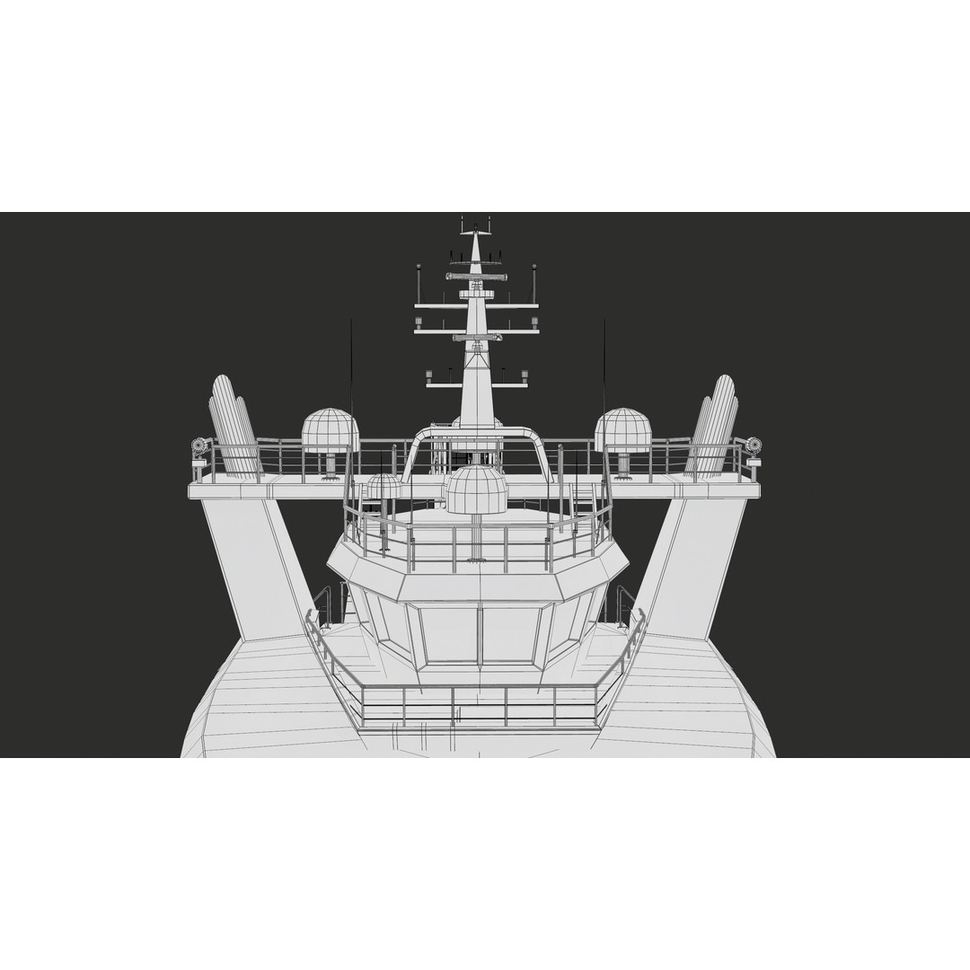 USV Mothership Armada 7803 3D Model – Low Poly PBR Vessel, Game Ready - View 57