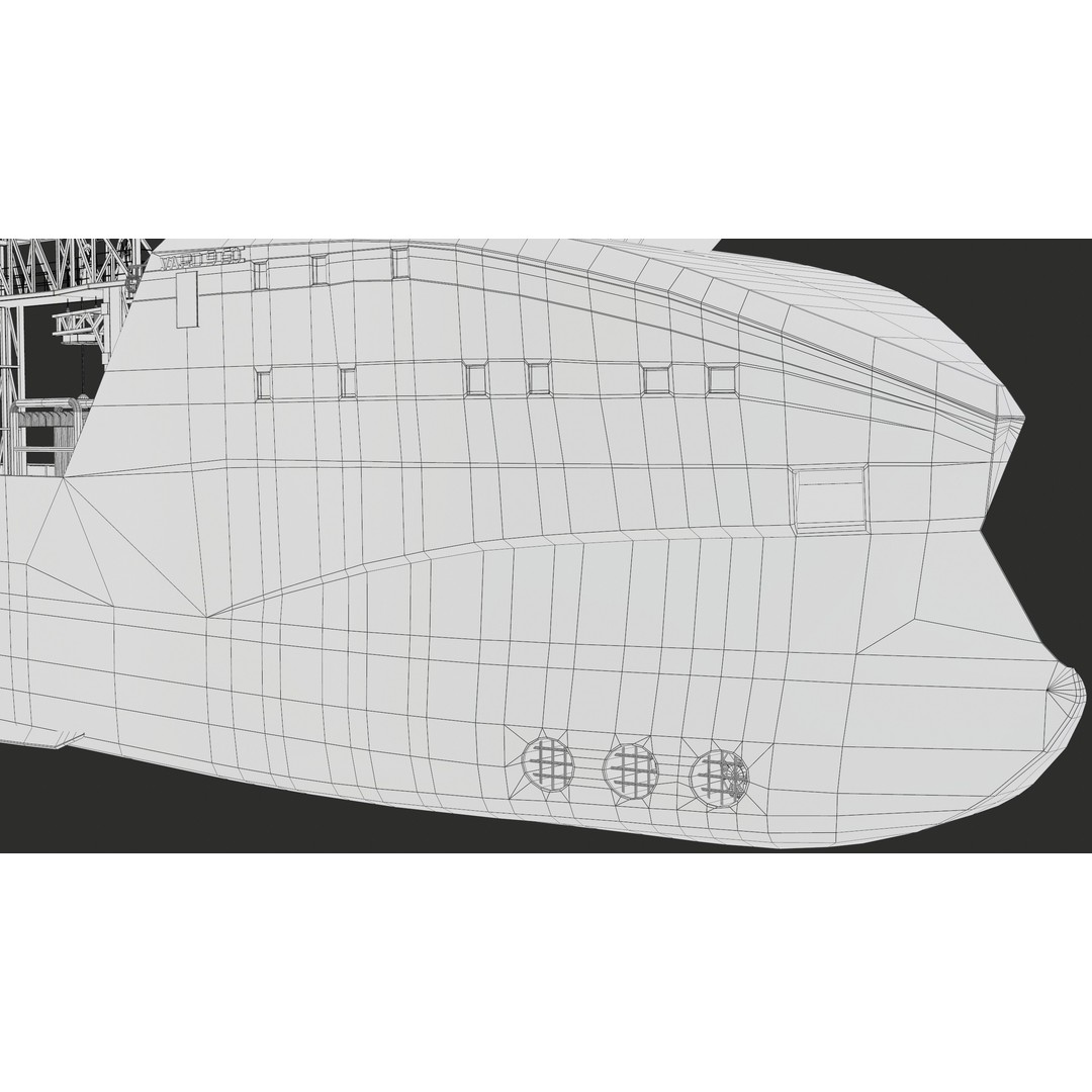 USV Mothership Armada 7803 3D Model – Low Poly PBR Vessel, Game Ready - View 58
