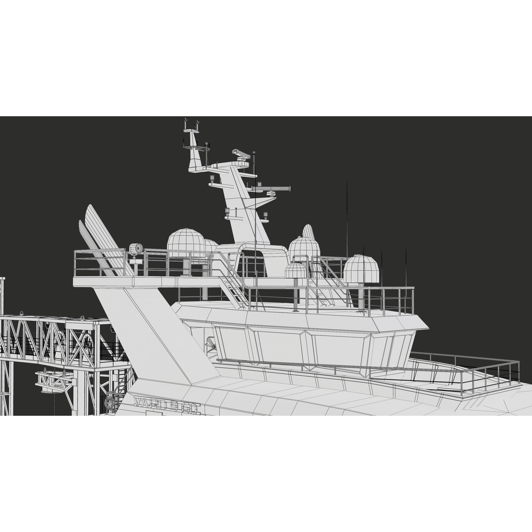USV Mothership Armada 7803 3D Model – Low Poly PBR Vessel, Game Ready - View 59