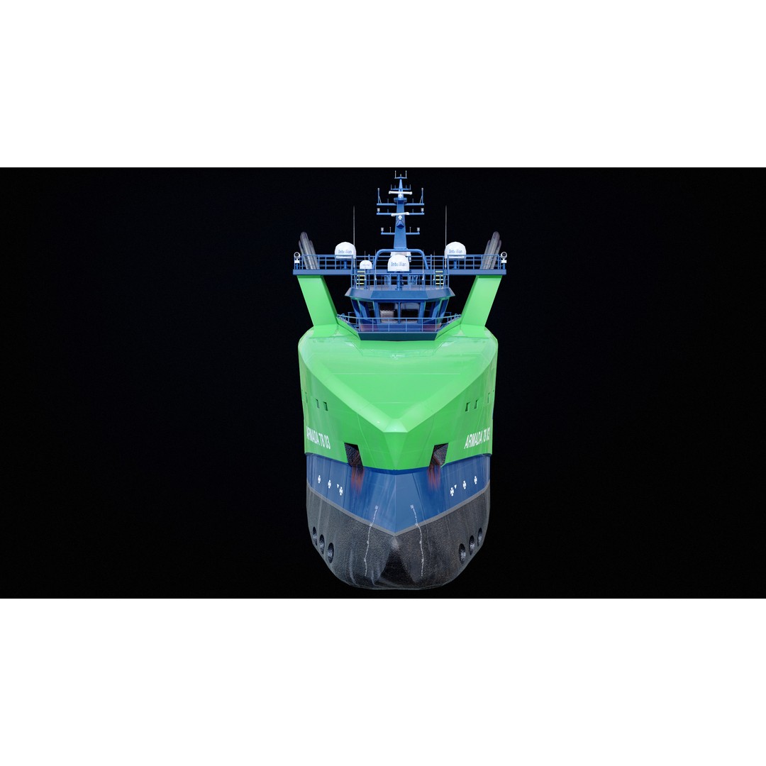 USV Mothership Armada 7803 3D Model – Low Poly PBR Vessel, Game Ready - View 6