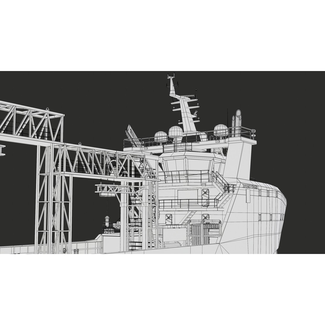 USV Mothership Armada 7803 3D Model – Low Poly PBR Vessel, Game Ready - View 61