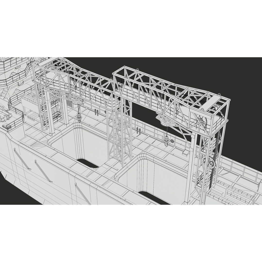 USV Mothership Armada 7803 3D Model – Low Poly PBR Vessel, Game Ready - View 63