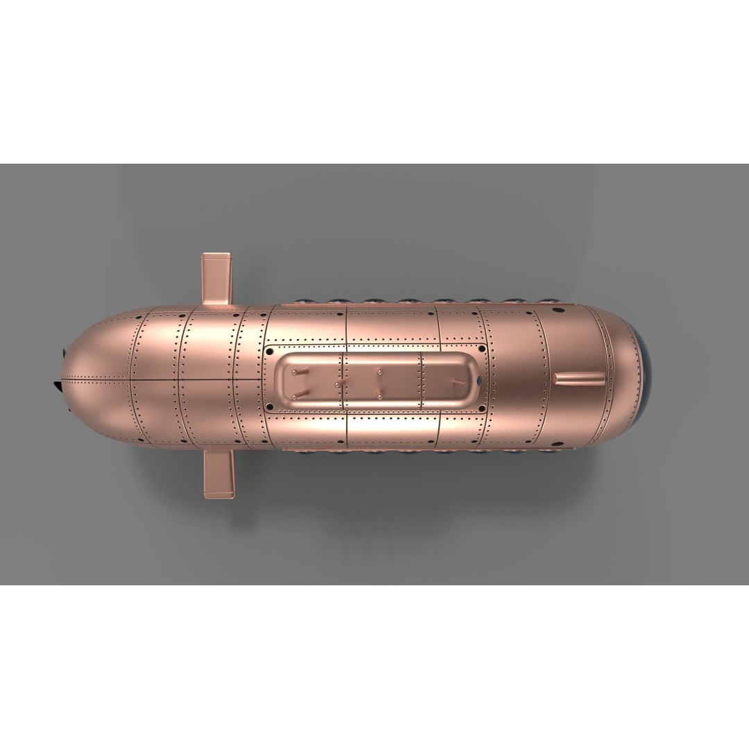 Tourist Submersible 3D Model – Futuristic Design, PBR Textures, FBX - View 10