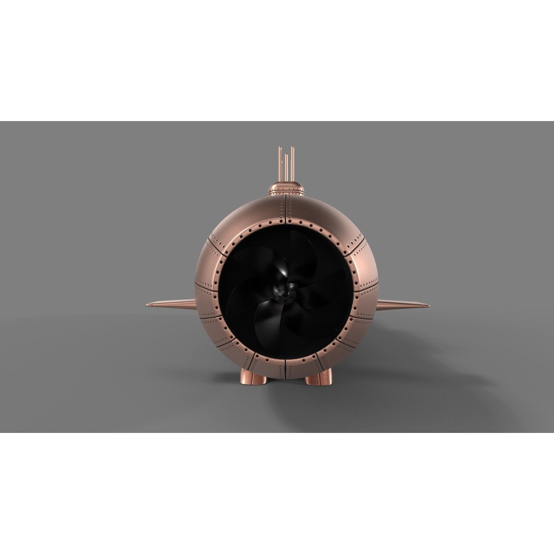 Tourist Submersible 3D Model – Futuristic Design, PBR Textures, FBX - View 5