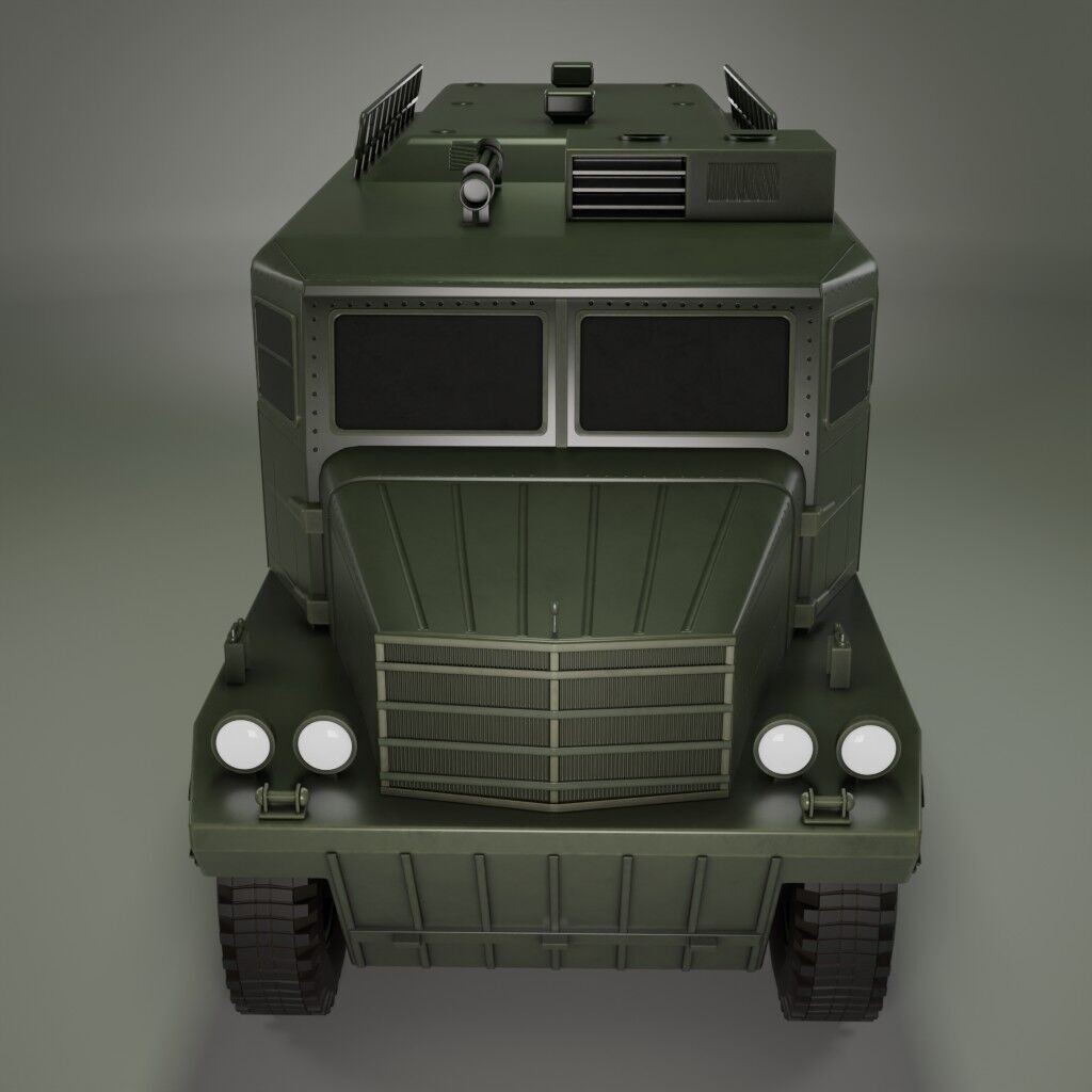 IronCroc 8x8 Military Transport Amphibious Car 3D Model – Low Poly, Game Ready, FBX - View 4