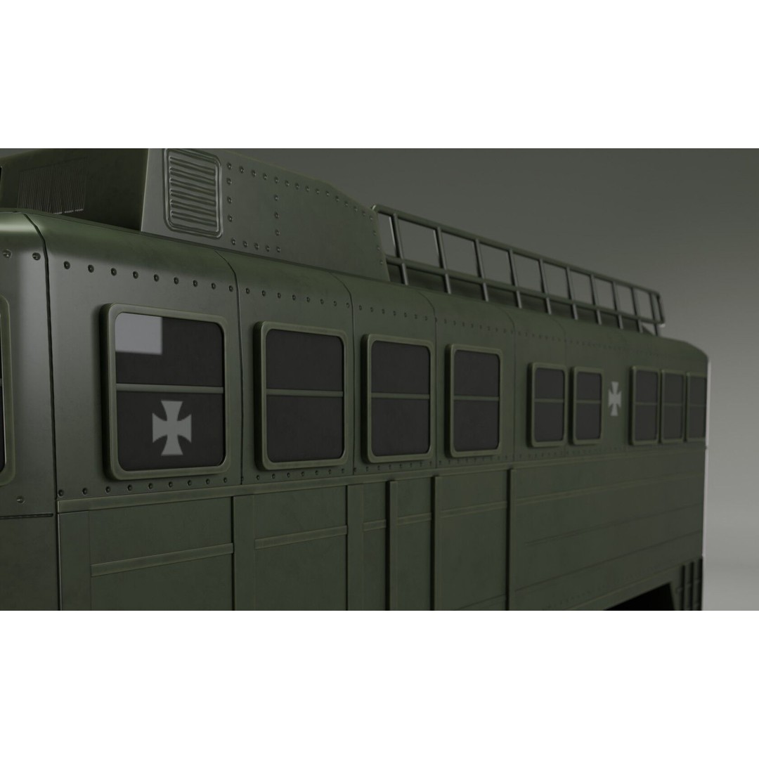 IronCroc 8x8 Military Transport Amphibious Car 3D Model – Low Poly, Game Ready, FBX - View 8