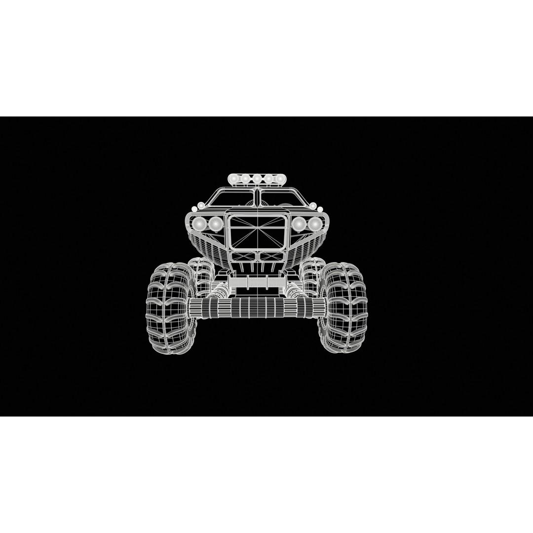 Amphibious ATV 3D Model – Low Poly Recreational Vehicle, FBX - View 6