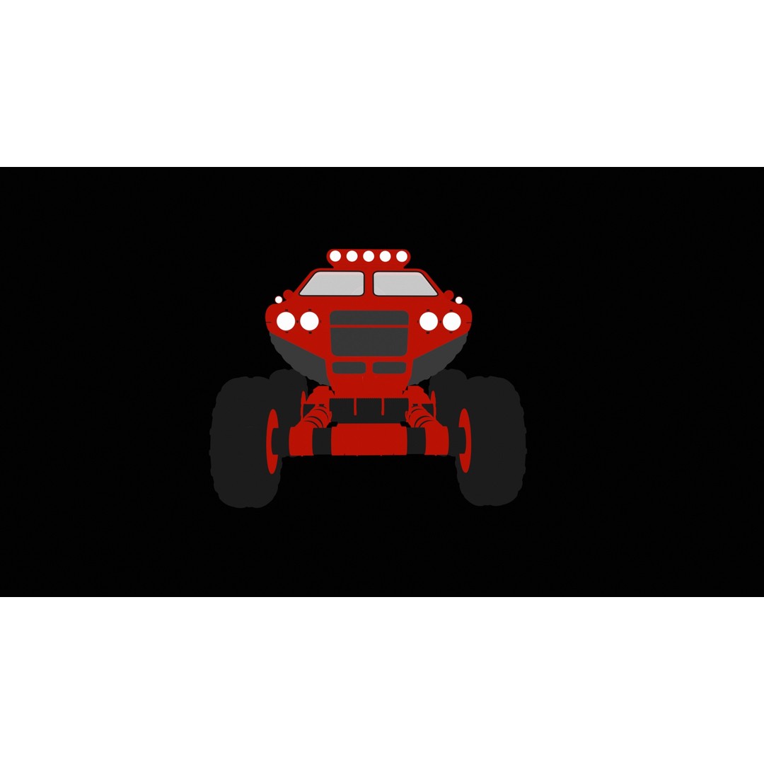 Amphibious ATV 3D Model – Low Poly Recreational Vehicle, FBX - View 7