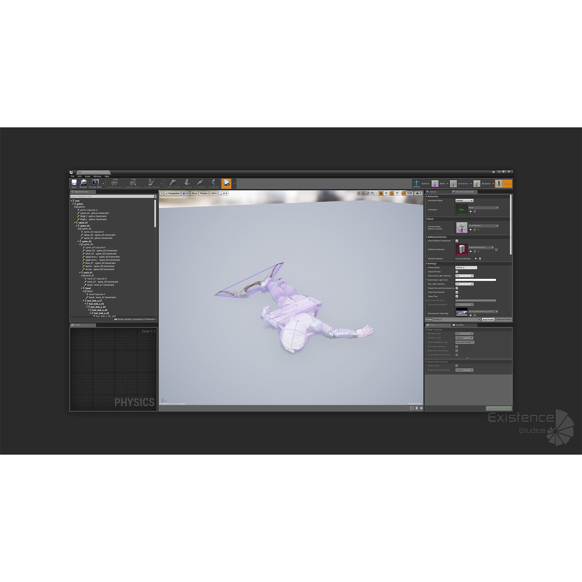 Elf Selena - Low-Poly Game-Ready 3D Model - View 20