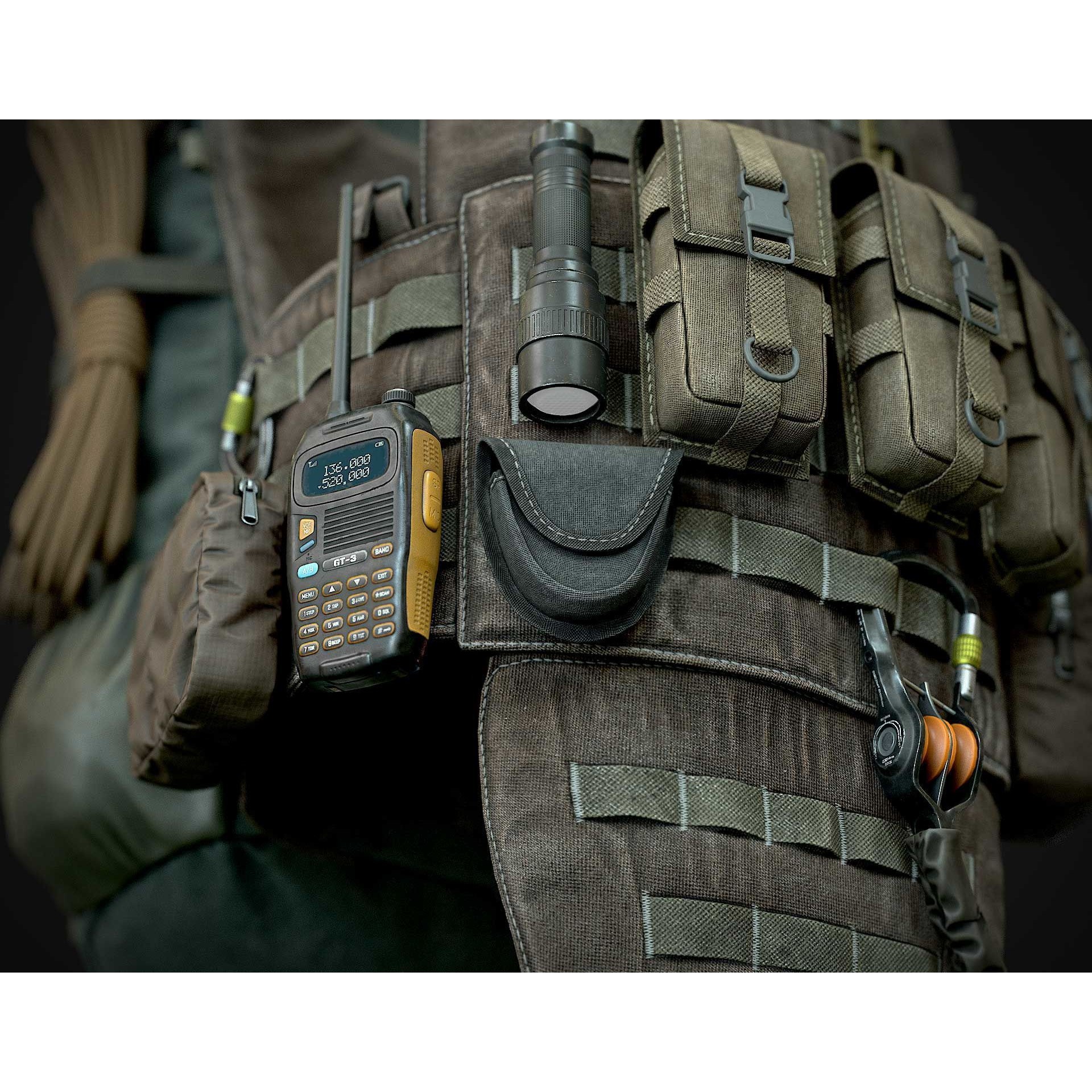 Vest Backpacks and Survival Kits - Low-Poly Game-Ready 3D Model - View 16