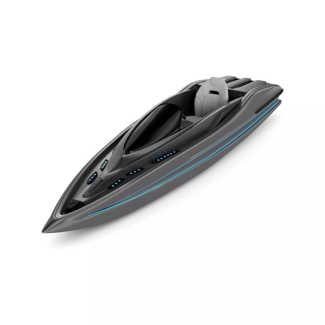 Canoe 3D Model – Futuristic Recreational Design, FBX