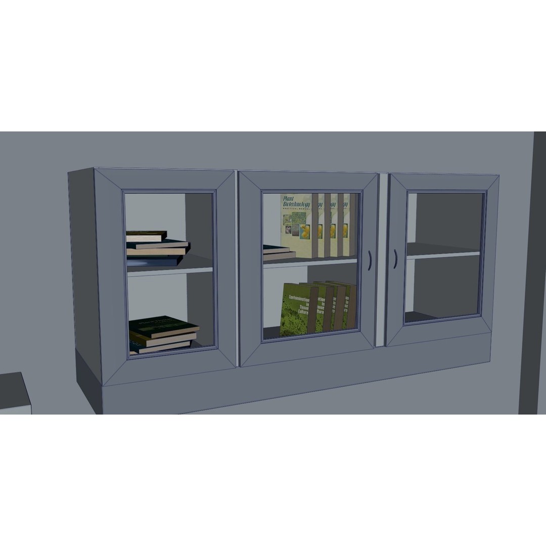 Laboratory 3D Model – Low Poly Medical Interior, FBX, OBJ - View 10
