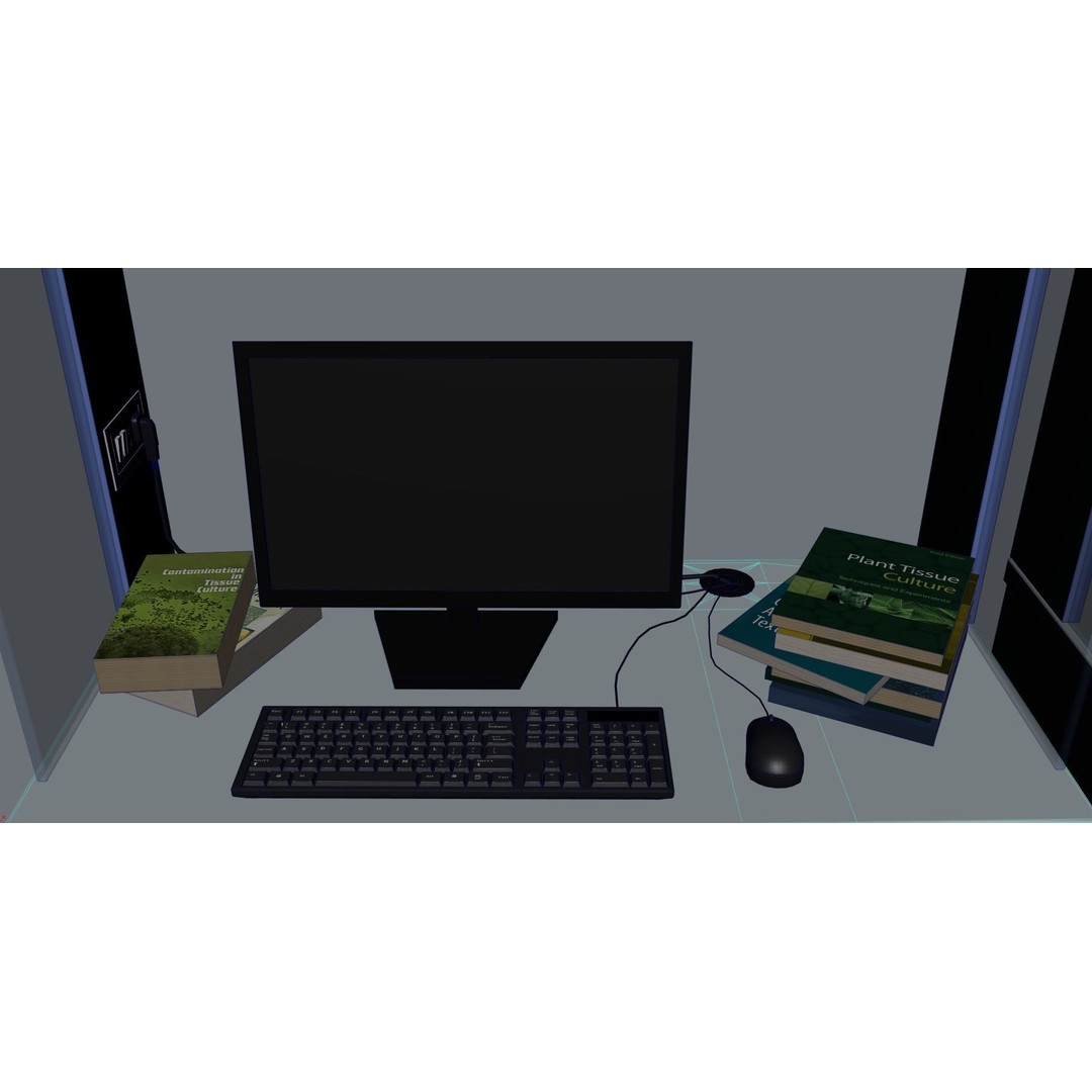Laboratory 3D Model – Low Poly Medical Interior, FBX, OBJ - View 15