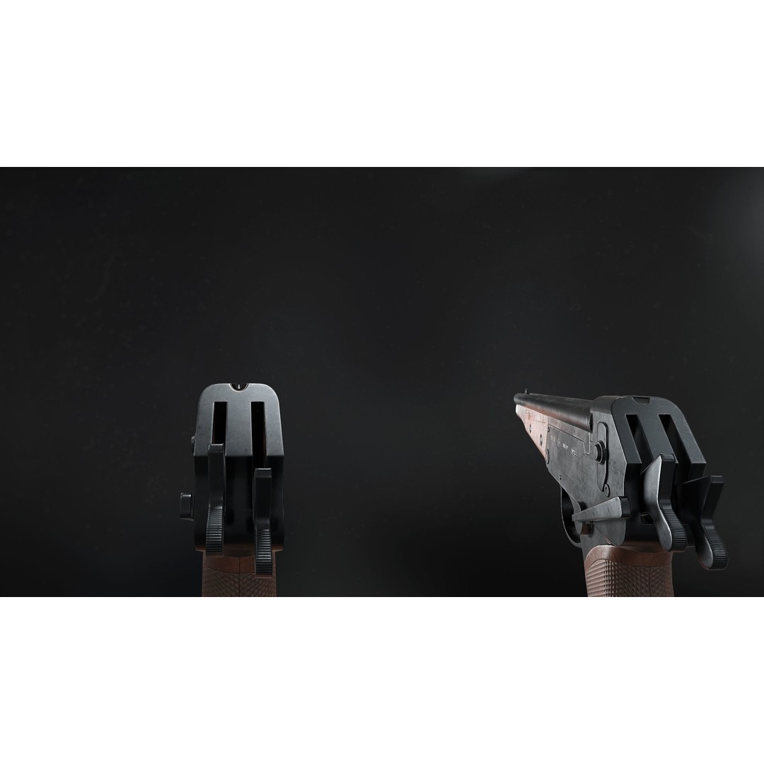 TP 82 Shotgun 3D Model – Low Poly Rigged PBR Asset, FBX, OBJ - View 6